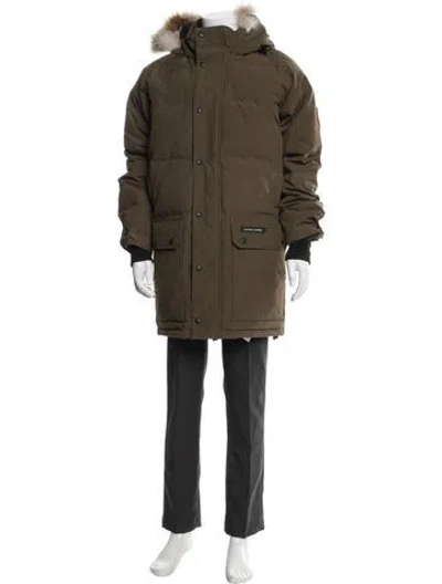 Pre-owned Canada Goose Parka In Green