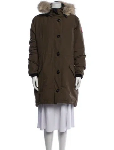 Pre-owned Canada Goose Parka In Green