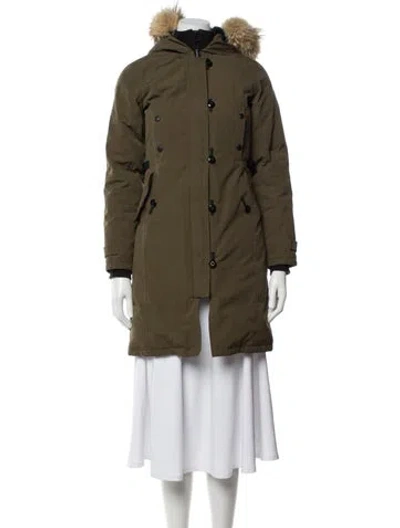 Pre-owned Canada Goose Parka In Green