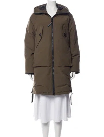 Pre-owned Canada Goose Parka In Green