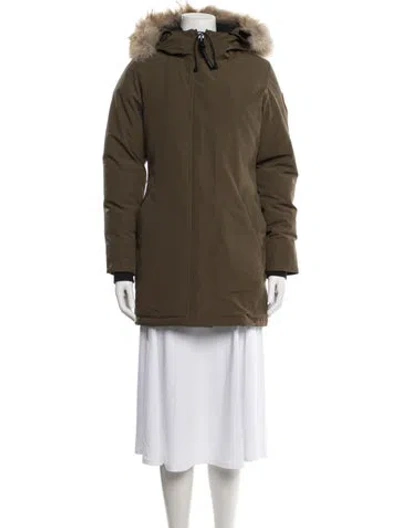 Pre-owned Canada Goose Parka In Green