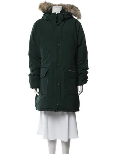 Pre-owned Canada Goose Parka In Green