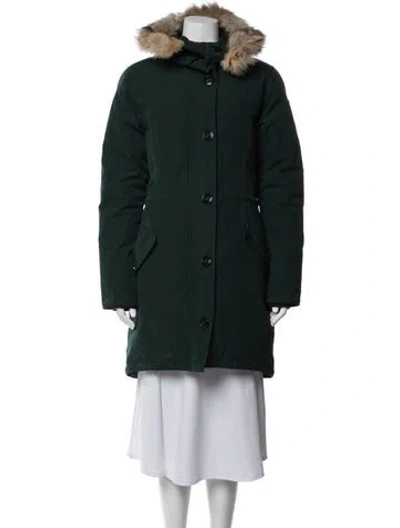 Pre-owned Canada Goose Parka In Green