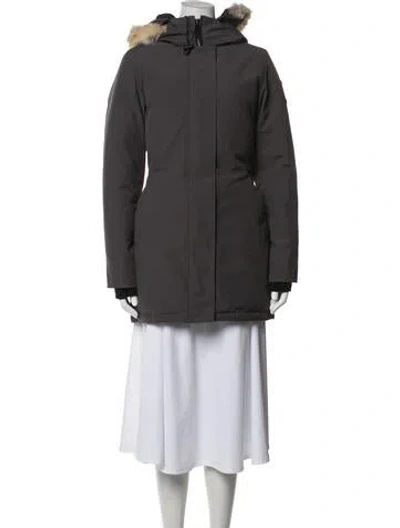Pre-owned Canada Goose Parka In Grey