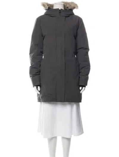 Pre-owned Canada Goose Parka In Grey