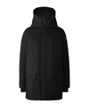 Canada Goose Langford Parka Nylon Down Jacket In Black