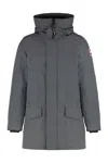 Canada Goose Hooded Jacket Featuring Front Pockets In Gray