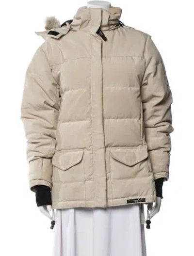 Pre-owned Canada Goose Parka In Neutrals