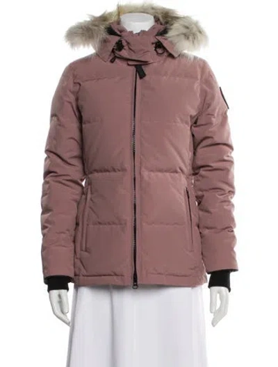 Pre-owned Canada Goose Parka In Pink