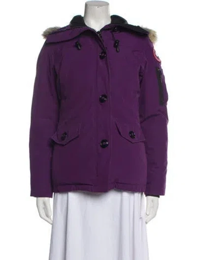 Pre-owned Canada Goose Parka In Purple
