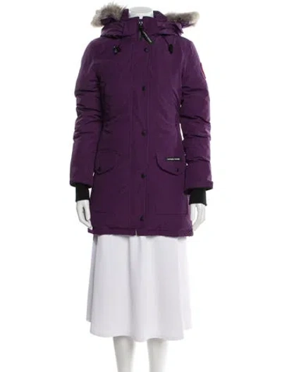 Pre-owned Canada Goose Parka In Purple
