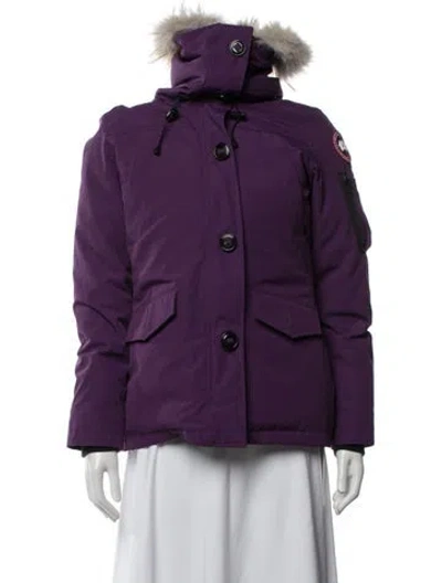 Pre-owned Canada Goose Parka In Purple