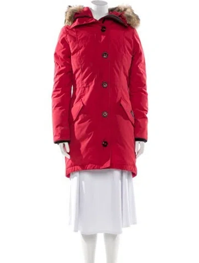 Pre-owned Canada Goose Parka In Red