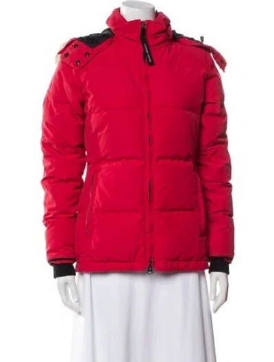 Pre-owned Canada Goose Parka In Red
