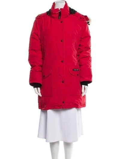 Pre-owned Canada Goose Parka In Red