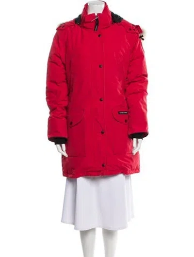 Pre-owned Canada Goose Parka In Red