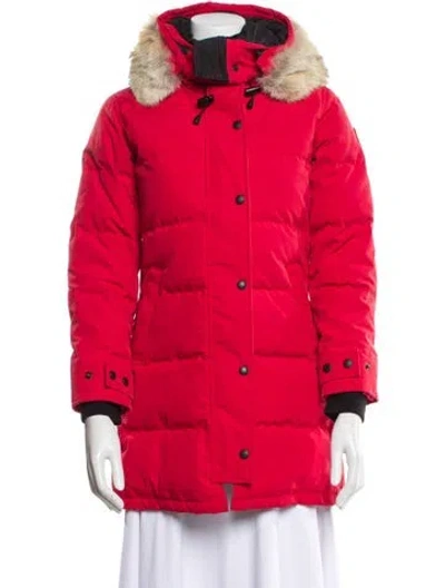 Pre-owned Canada Goose Parka In Red