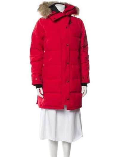 Pre-owned Canada Goose Parka In Red