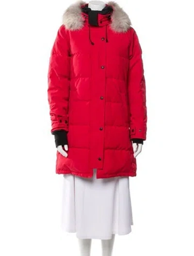 Pre-owned Canada Goose Parka In Red