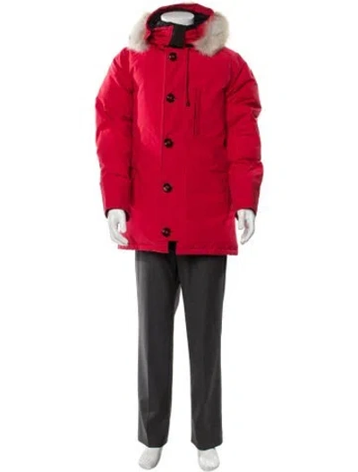 Pre-owned Canada Goose Parka In Red