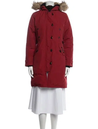 Pre-owned Canada Goose Parka In Red