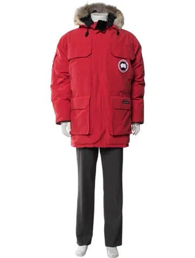 Pre-owned Canada Goose Parka In Red
