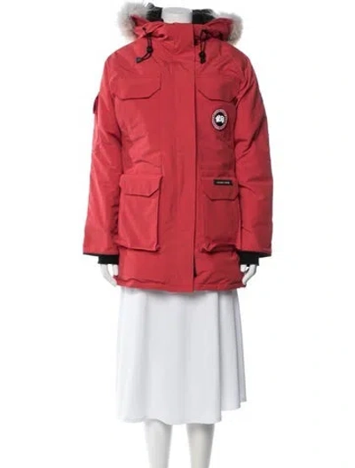 Pre-owned Canada Goose Parka In Red