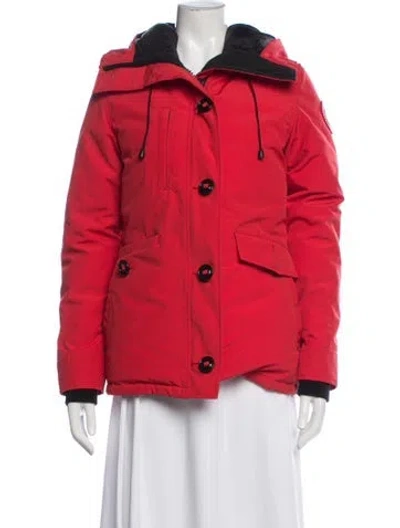 Pre-owned Canada Goose Parka In Red