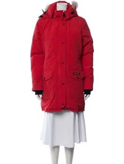 Pre-owned Canada Goose Parka In Red