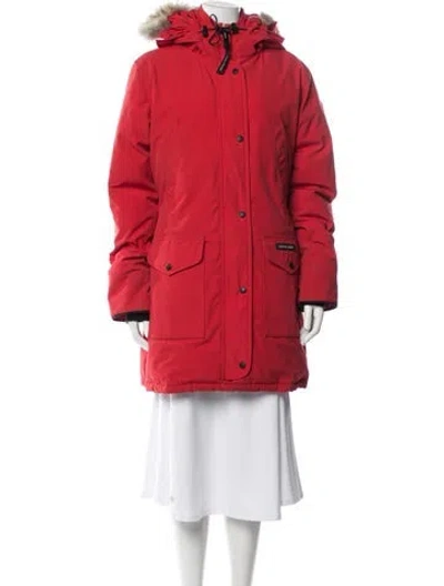 Pre-owned Canada Goose Parka In Red