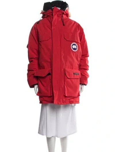 Pre-owned Canada Goose Parka In Red