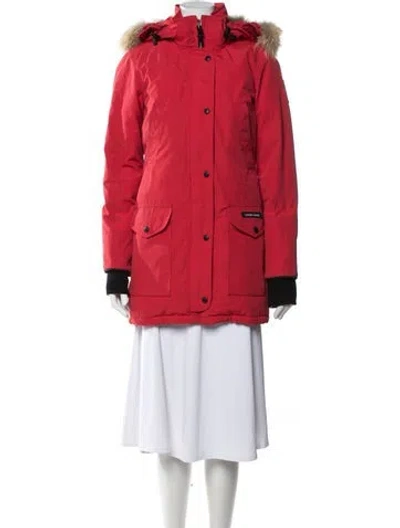 Pre-owned Canada Goose Parka In Red