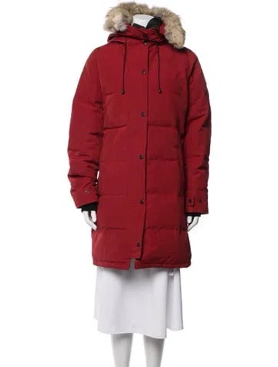 Pre-owned Canada Goose Parka In Red