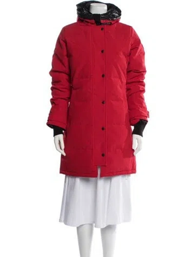 Pre-owned Canada Goose Parka In Red