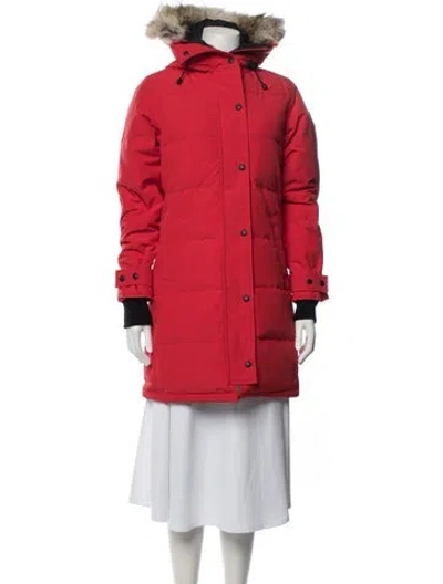 Pre-owned Canada Goose Parka In Red