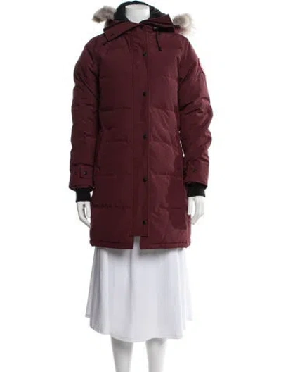 Pre-owned Canada Goose Parka W/ Tags In Burgundy