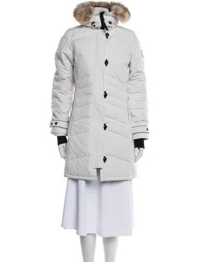 Pre-owned Canada Goose Parka In White