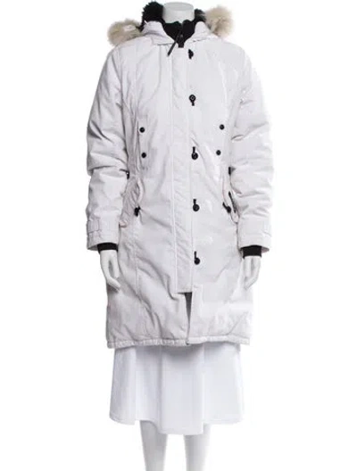 Pre-owned Canada Goose Parka In White