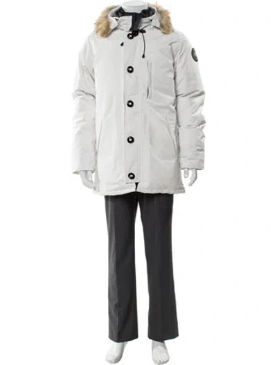 Pre-owned Canada Goose Parka In White