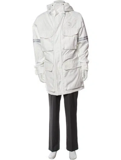 Pre-owned Canada Goose Parka In White