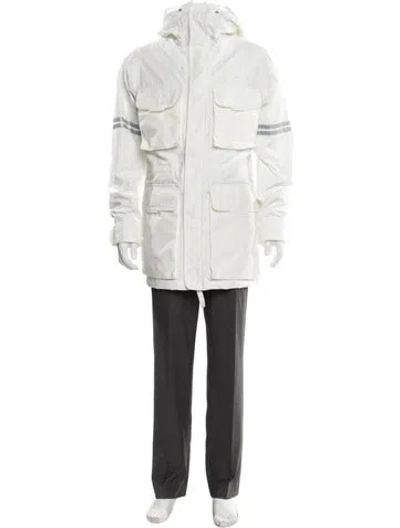 Pre-owned Canada Goose Parka In White