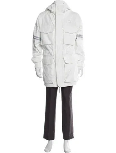 Pre-owned Canada Goose Parka In White