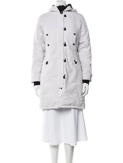 Pre-owned Canada Goose Parka In White