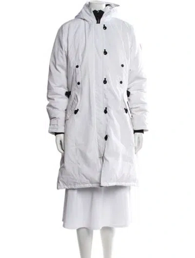 Pre-owned Canada Goose Parka In White