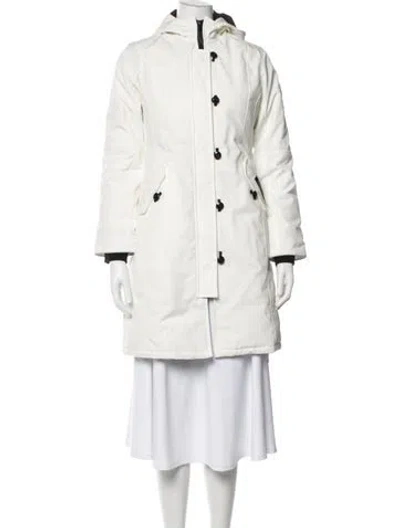 Pre-owned Canada Goose Parka In White
