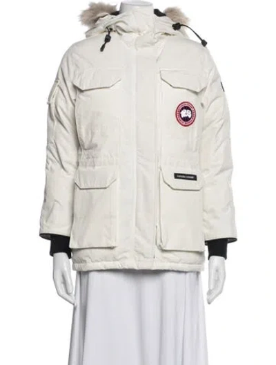 Pre-owned Canada Goose Parka In White