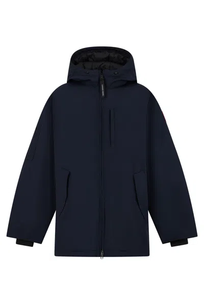 Canada Goose Parka With Hood In Blue