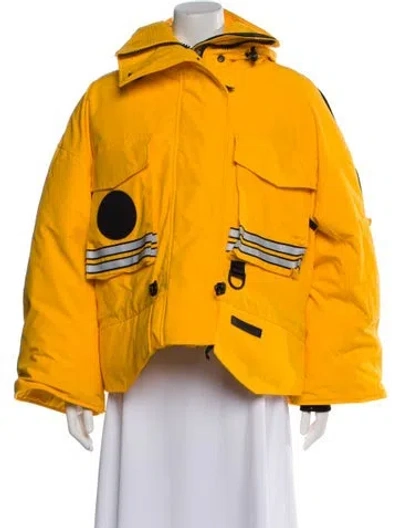 Pre-owned Canada Goose Parka In Yellow