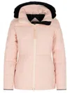 Canada Goose Hooded Quilted Jacket Side Pockets In Pink
