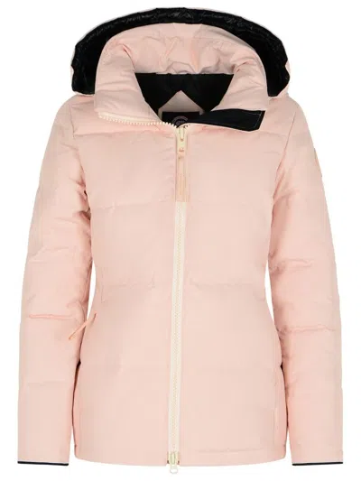 CANADA GOOSE PINK POLYESTER AND COTTON JACKET